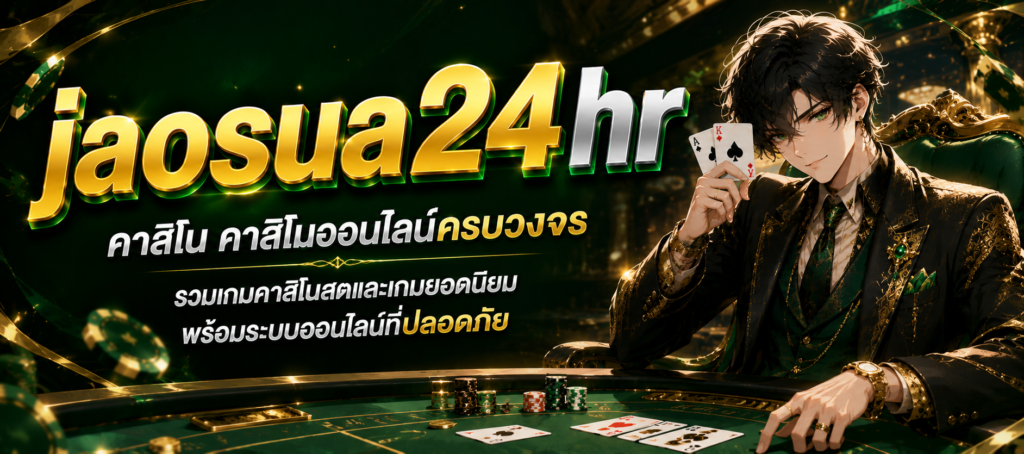 jaosua24hr คาสิโนออนไลน์ครบวงจร พร้อมเกมคาสิโนสดและเกมยอดนิยม